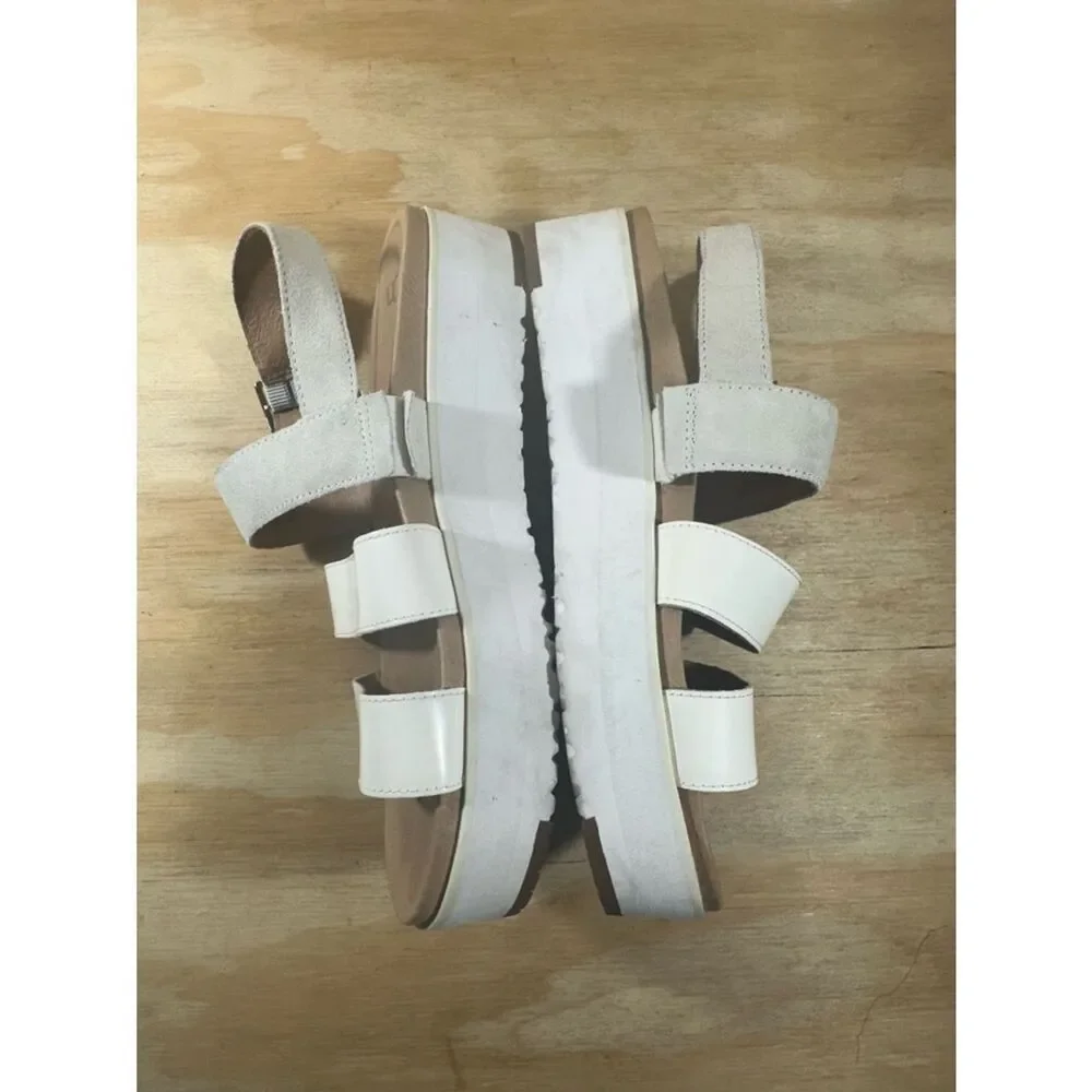 UGG Braelynn Jasmine Leather Platform Open Toe Sandals Women’s Size 8.5